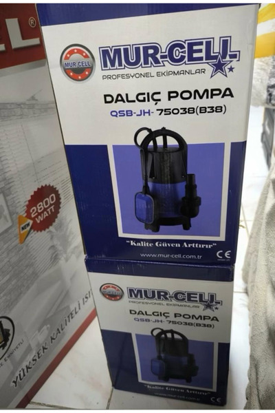 Blic Mur-Cell QSB-JH-75038(B38) Kirli Su Dalgıç Pompa - Flatörlü Tahliye Pompası
