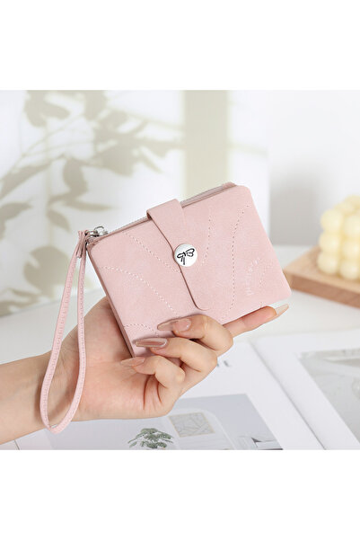 rinkadoll New Design Striped Pattern Soft Texture Small Exquisite Stylish Wallet