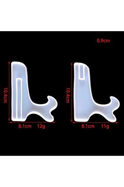 Choice8 Stand 01 Rectangle Photo Frame Silicone Mold Oval Shape Ornaments Epo...