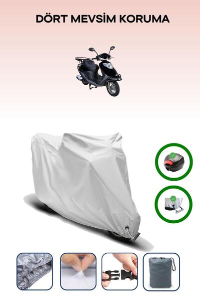 Breen Gray Rear Bag and Lock Compatible Altai Carrier 125 Compatible Motor Ta...