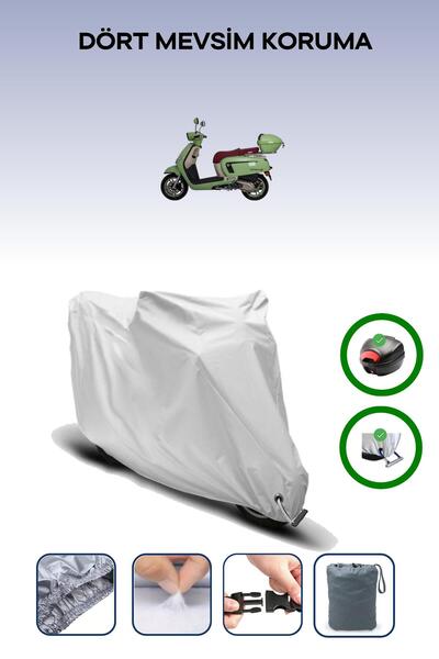 Breen Gray Rear Bag and Lock Compatible Altai Ristretto 125 Compatible Motorc...