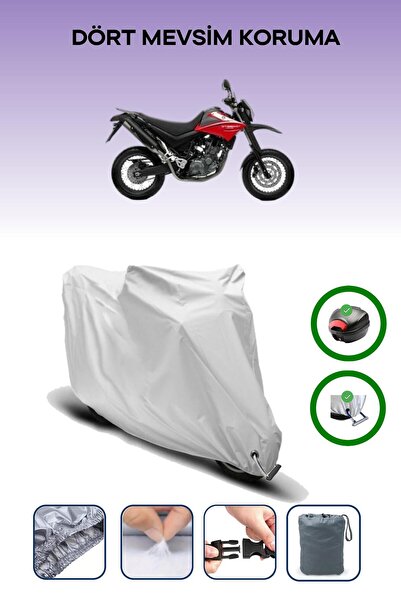 Breen Gray Rear Bag and Lock Compatible Yamaha Xt 660 X Compatible Motorcycle...