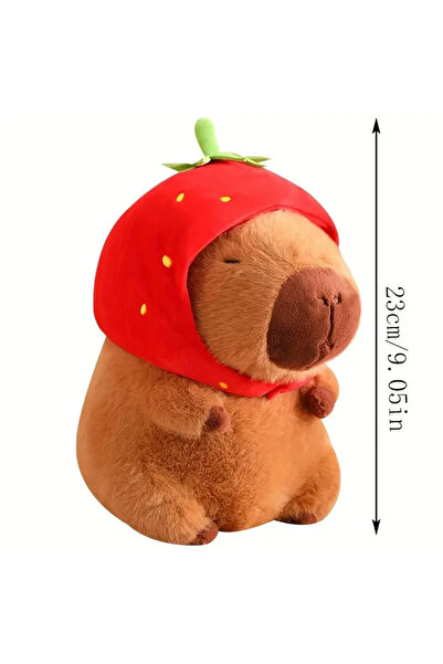 Choice 23cm-9.05in-B 23cm Capybara Plush Simulation Capibara Anime Fluffty To...