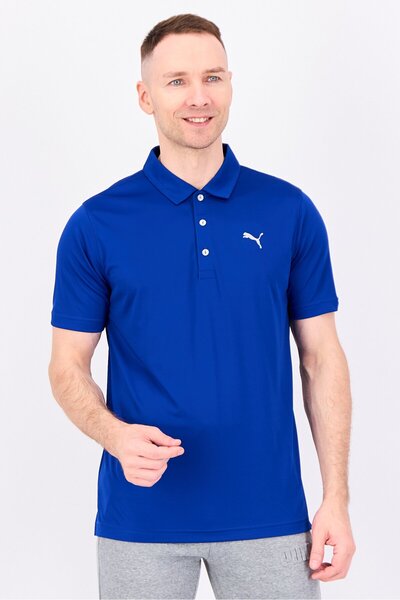 Puma Men Sportswear Fit Short Sleeve Outdoor Polo Shirt, Royal Blue