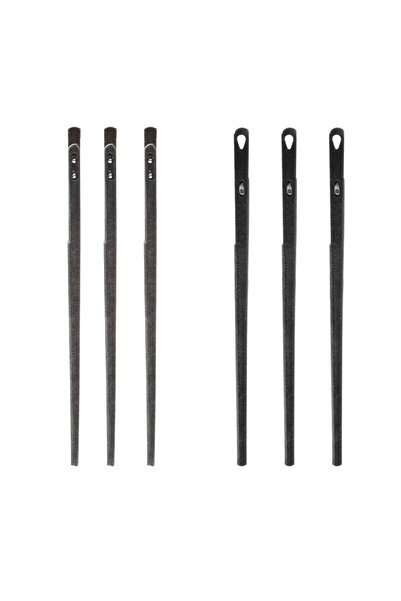 Choice1 1615275 مجموعة من 5 إبر خياطة جلدية مزدوجة الفتحات من الفولاذ، طول 56...