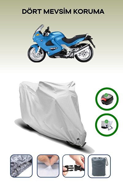 Breen Gray Tail Bag and Lock Compatible Bmw K 1200 Rs Compatible Motor Tarpaulin