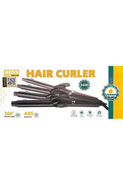 Generic DENX Hair Curler Wand 32mm Barrel Ceramic Curling Iron With Fast Heating, DX1378