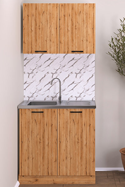 Fly Mobilya 80 Cm Helena Evyeli Mutfak Alt Üst Takım