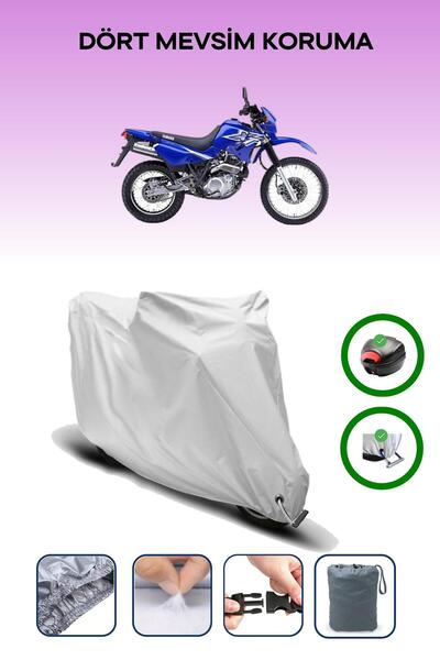 Breen حقيبة خلفية رمادية اللون ومتوافقة مع قماش المحرك المتوافق مع Yamaha XT 600 E