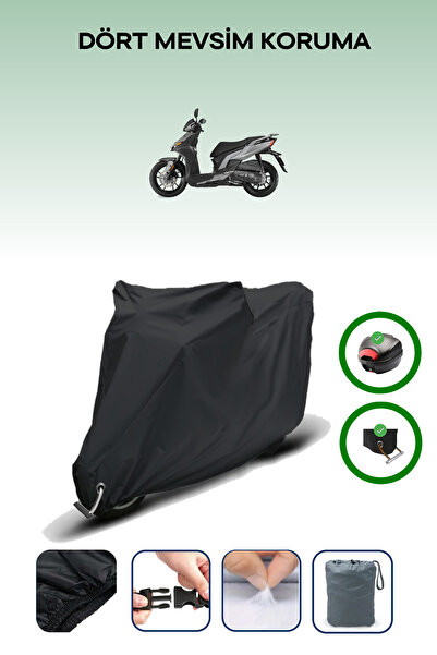 Breen Black Rear Bag and Lock Compatible Kymco Agility S 125 Compatible Motor...