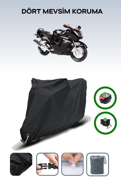 Breen حقيبة خلفية سوداء وقفل متوافقان مع قماش المحرك المتوافق مع هوندا CBR 1100 XX