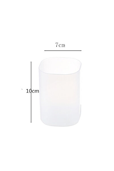 Choice3 5 Matte Transparent Plastic Pen Holder With Large Capacity For Studen...