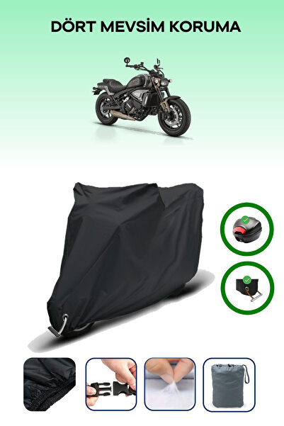 Breen حقيبة خلفية سوداء وقماش محرك متوافق مع قفل RKS SRV700