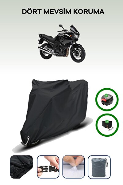 Breen حقيبة خلفية سوداء وقماش محرك متوافق مع ياماها TDM 900