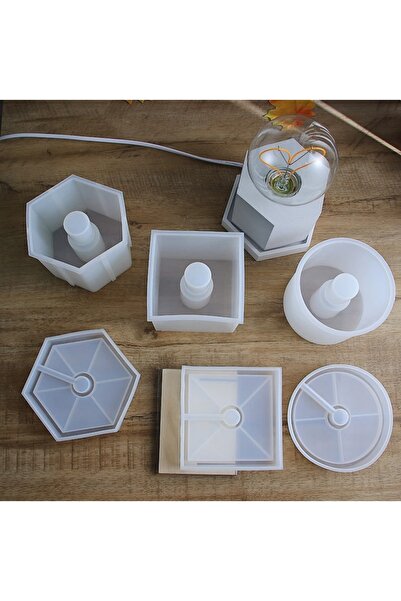 Choice4 قالبان من السيليكون لحامل مصباح متوهج، 3 قطع، مناسبان لأعمال التركيب ...