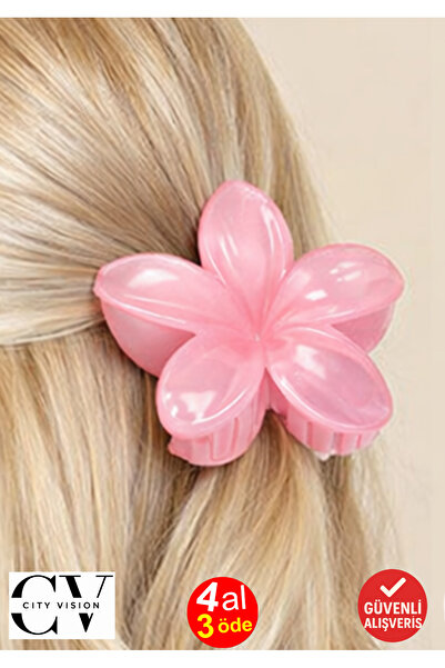 cityvision Pembe Lotus Mandal Saç Tokası 1 adet - 8 cm - Kına Hediyelik Nişan...