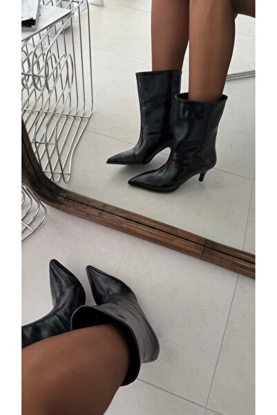 Gilla Shoes and Bag Nadia siyah Renk Bootie
