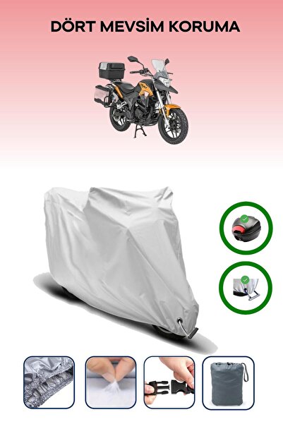 Breen Gray Rear Bag and Lock Compatible Mondial Rx1I Evo Compatible Motor Tar...