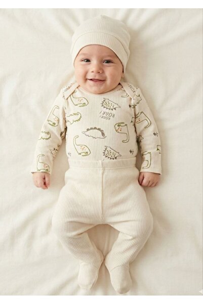Lily and Co Dinosaur Pattern Blanket Boys' Bodysuit Set