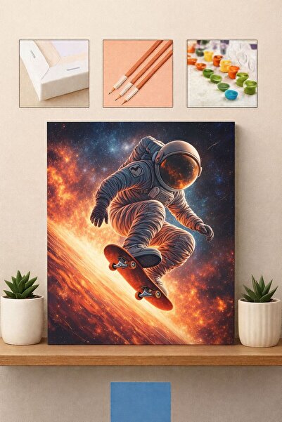 ORENDA HOBİ SANAT SAYILARLA BOYAMA Orenda Sayılarla Boyama Seti Astronot