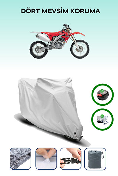 Breen حقيبة خلفية رمادية اللون ومتوافقة مع قماش المحرك المتوافق مع هوندا CRF 250 X