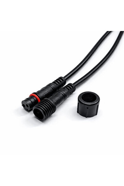 Maroces IP67 SU GEÇİRMEZ 2 PİN TAKIM FİŞ SİYAH KABLOLU KONNEKTÖR