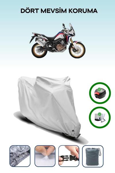 Breen Gray Tail Bag and Lock Compatible Honda Crf1000L Africa Twin Adventure ...