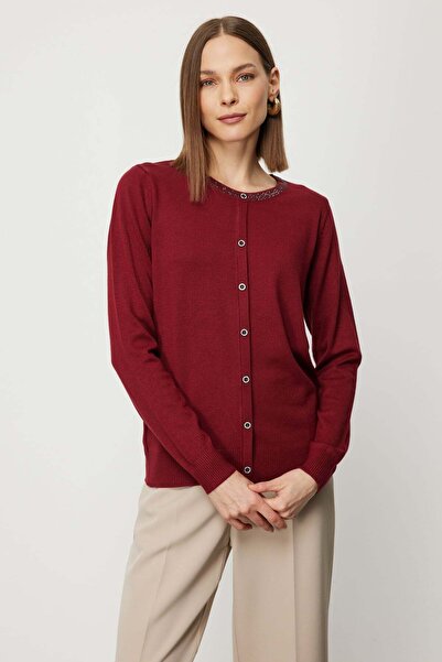 ON Buttoned Knitwear Sweater with Stone Collar