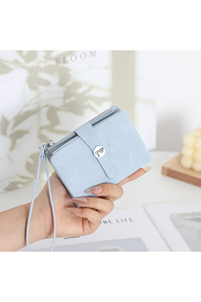 rinkadoll Νέο σχέδιο με ριγέ σχέδιο μαλακής υφής μικρό κομψό κομψό πορτοφόλι