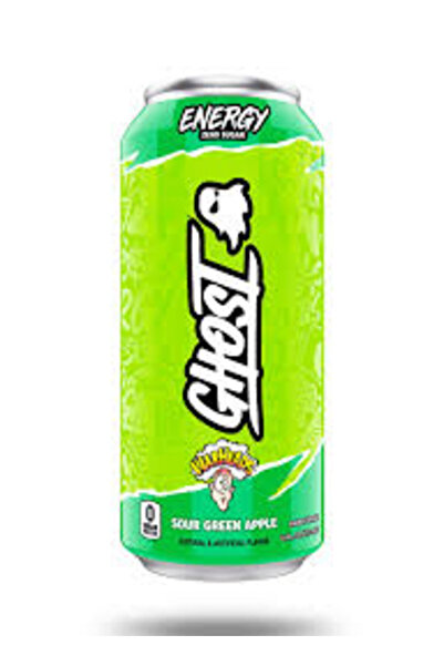 Ghost Sour Green Apple Energy Drink 473ml,Pack of 12pcs