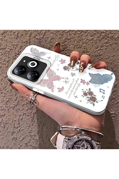 Hontinga حافظة هاتف متوافقة مع تكنو سبارك جو 2024، تصميم فراشة مضاد للصدمات و...