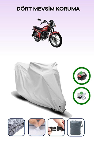 Breen حقيبة خلفية رمادية وقماش محرك متوافق مع قانوني سيهان 125