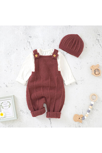 Choice 9M 82W1132 Baby Boys Girls Rompers Hats Clothes Fashion Sleeveless Knitted Newborn Infant Netural St