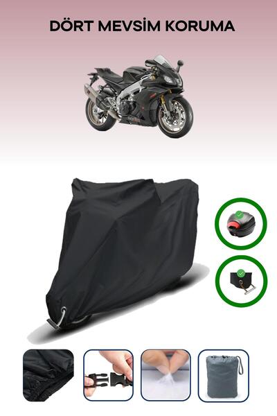 Breen حقيبة خلفية سوداء وقماش محرك متوافق مع Aprilia RSV4 Factory