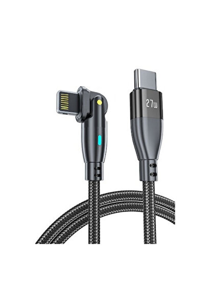 PRESTIGE CHARGE Cablu USB-C-Lightning PD27W, Date&Incarcare, cap rotativ 180,...