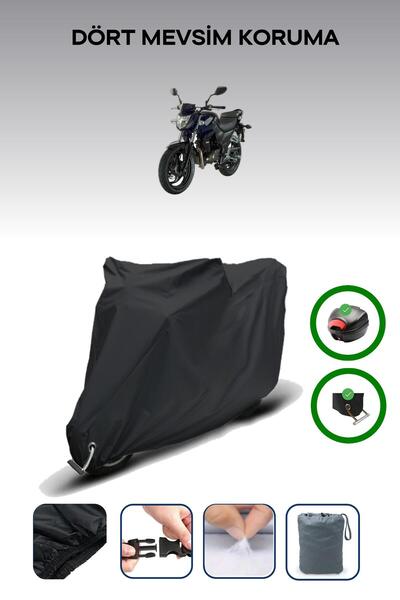 Breen حقيبة خلفية سوداء وقفل متوافقان مع قماش المحرك المتوافق مع SYM Wolf 125