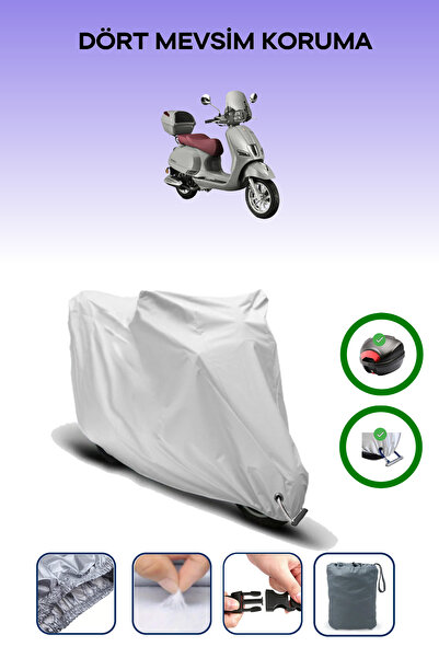 Breen Gray Rear Bag and Lock Compatible Rks Bevely 125 Compatible Motorcycle ...