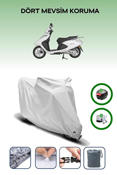 Breen حقيبة خلفية رمادية اللون ومتوافقة مع قماش المحرك المتوافق مع Mondial Speedy 110