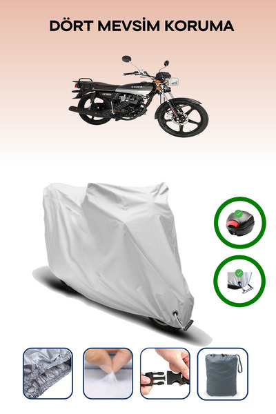 Breen حقيبة خلفية رمادية اللون ومتوافقة مع قماش المحرك المتوافق مع Kuba CG 50