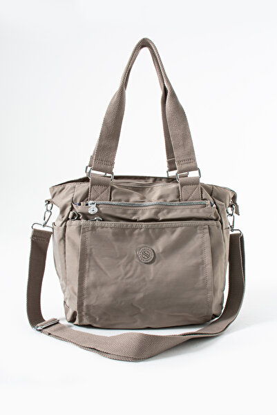 Sanmorris Women's 4-Compartment Waterproof Satin Fabric Crossbody and Shoulder Strap Bag