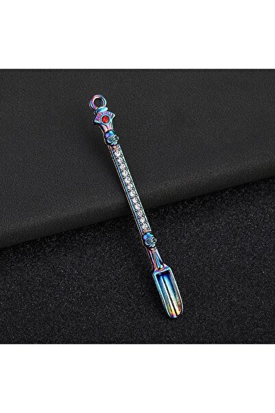 Choice Rainbow Mini Shovel Powder Spoon Kitchen Supplies Cigarette Metal Micr...