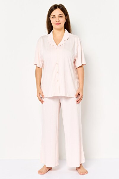 Flora By Flora Nikrooz Women 2 Pcs Short Sleeve Top And Bottom Pyjama Set, Pink