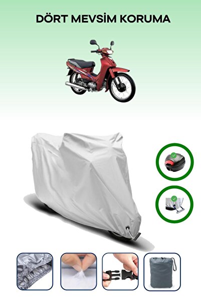 Breen Gray Rear Bag and Lock Compatible Yamaha Crypton Compatible Motorcycle ...
