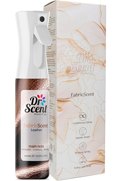 DR SCENT Fabric Spray Leather (300ml) Feel the Notes of Leather, Woody & Anim...
