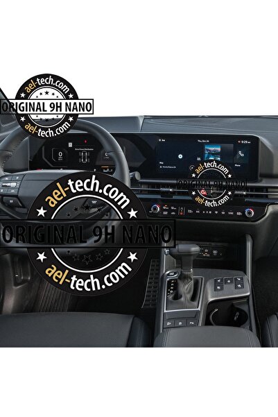 ael-tech مجموعة واقي شاشة نانو 9H متوافقة مع نظام الملاحة وتكييف الهواء في سيارة كيا سبورتاج، طقم من قطعتين 2025