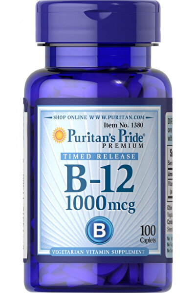 Puritan's Pride Vitamin B 12 1000 Mcg Timed Release 100 Caplets