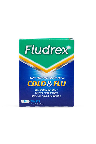 FLUDREX أقراص لعلاج نزلات البرد والإنفلونزا، ٢٤ قرصًا