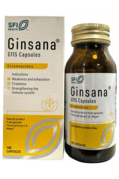 SFI HEALTH كبسولات جينسانا G115، 100 كبسولة
