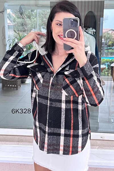 İnce Topuk Hooded Lumberjack Shirt 6K328