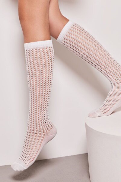 Conte Elegant Children's 3/4 long socks, openwork fishnet, Conte Kids Miss 05...